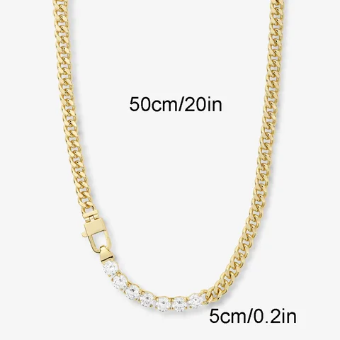 Dainty Gold Necklace for Women 14k Gold Plated Necklaces Moissanite Chain Choker Necklace Stack Gold Jewelry for Women Birthday 12 best sales remap gold - №12