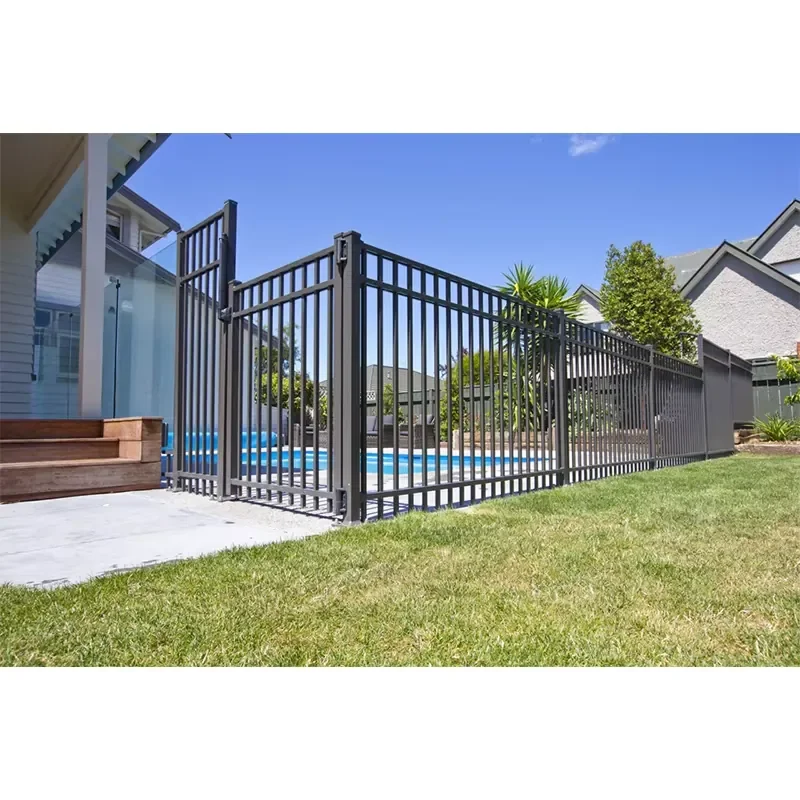 CHANGYI Custom Aluminum Louver Fence Kit Security Garden Design Grey Powder Coating Aluminum Fence for Garden