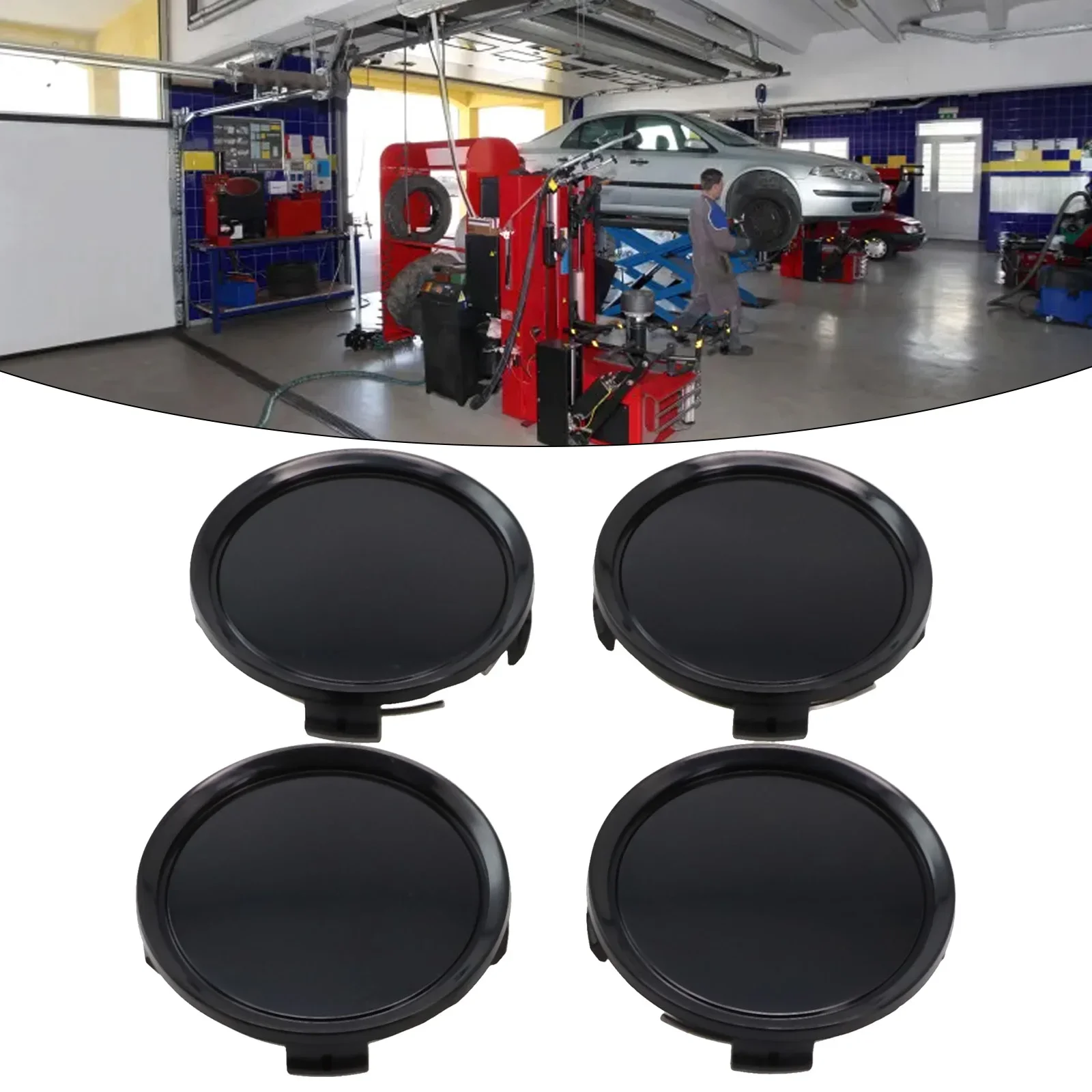 4Pcs Car Wheels Center Cap Universal ABS Vehicle Tyre Tire Rim Cover Hubcap Black Car Wheel Rims Center Hubcap Cap Cover 75mm