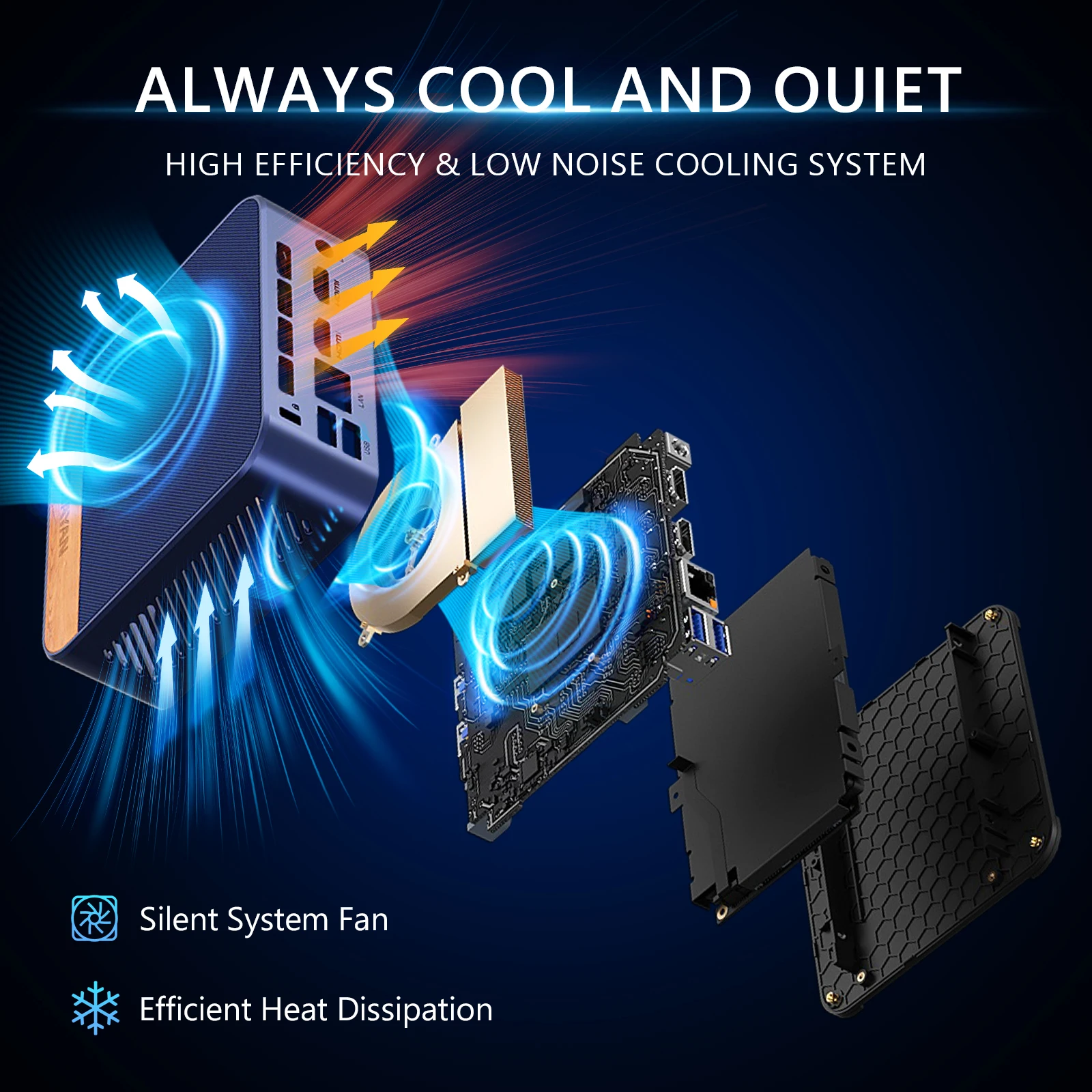 SOAYAN Mini PC, 13th Twin Lake N150 Mini computer 16GB DDR4 500GB SSD Mini computer desktop 4K doppio display/WiFi 5/USB3.2/BT4.2