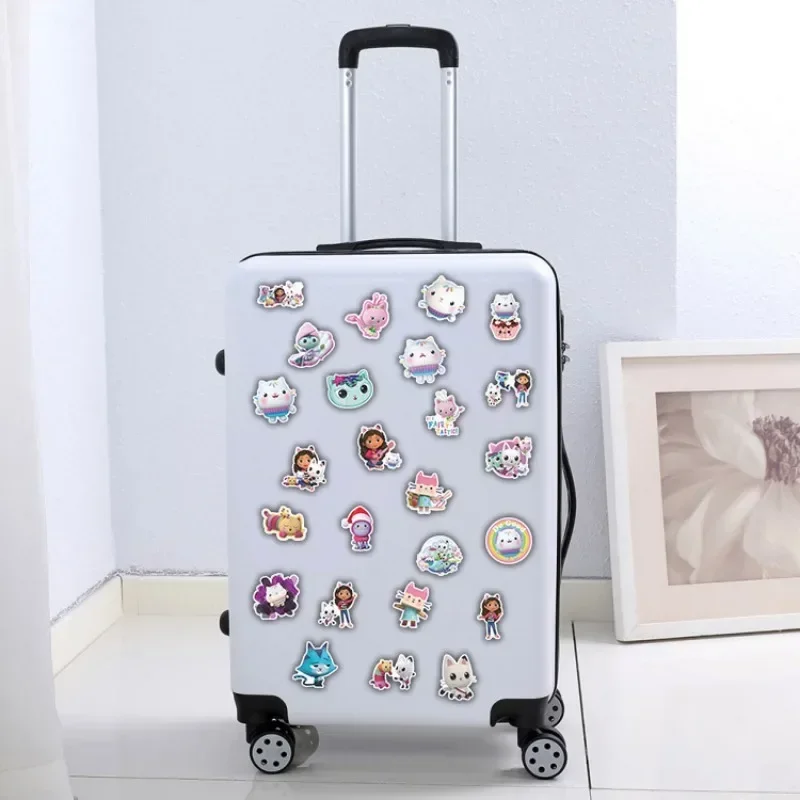 100pcs Gabby Dollhouse Stickers Party Girl Sticker Skateboard Fridge Graffiti Suitcase Phone Notebook Sticker Children Toys Gift