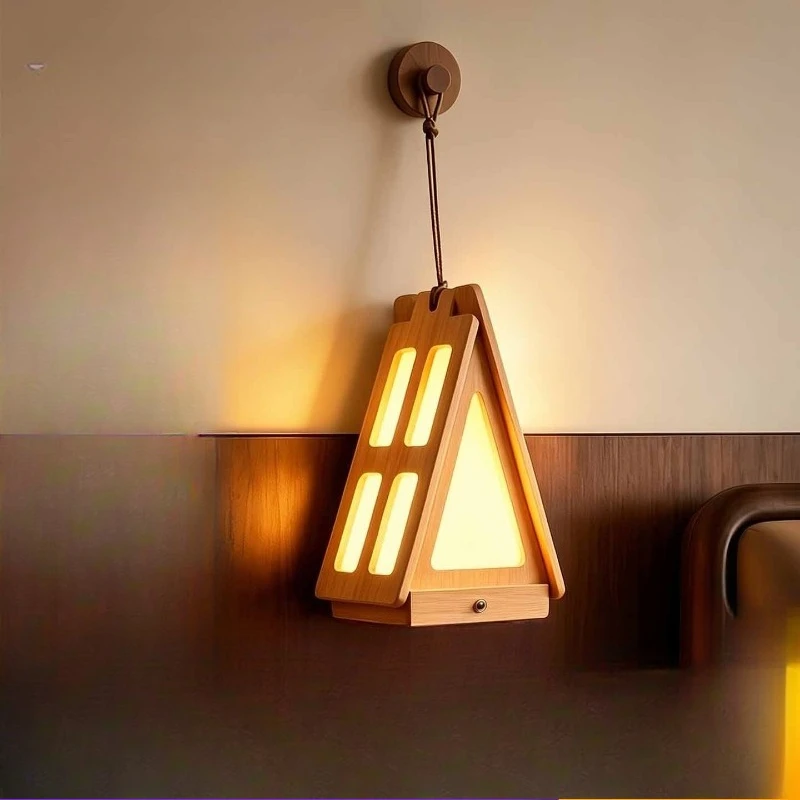 Nordic Cabin Portable Night Light USB Bedside Homestay Beside The Balcony Sofa Camping Atmosphere Decoration Affordable Luminair