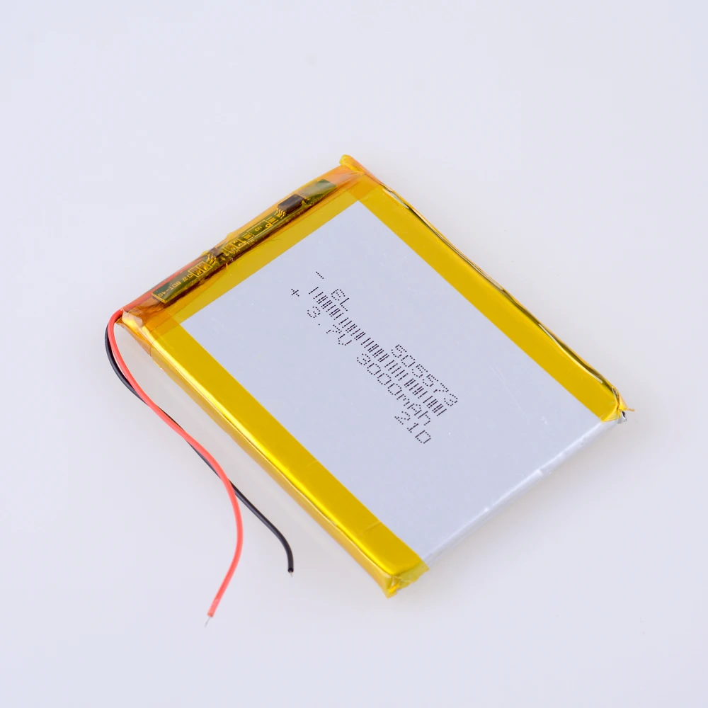 3.7V 3000MAH 505573 Lithium Ion Polymer/Li-Ion แบตเตอรี่สำหรับของเล่นแบตสำรอง GPS Mp3 Mp4เก่าสมาร์ทโฟน Registrar