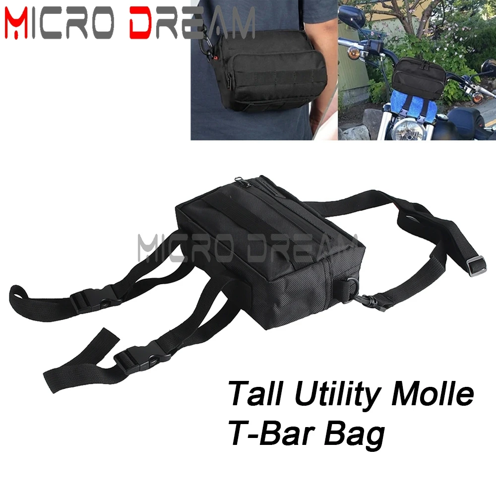 

Motorcycle Handlebar Bags Sissy Bar Bag Front Fork Tool Storage Bag Toolbag For Harley Sportster 883 1200 Softail Street Bob