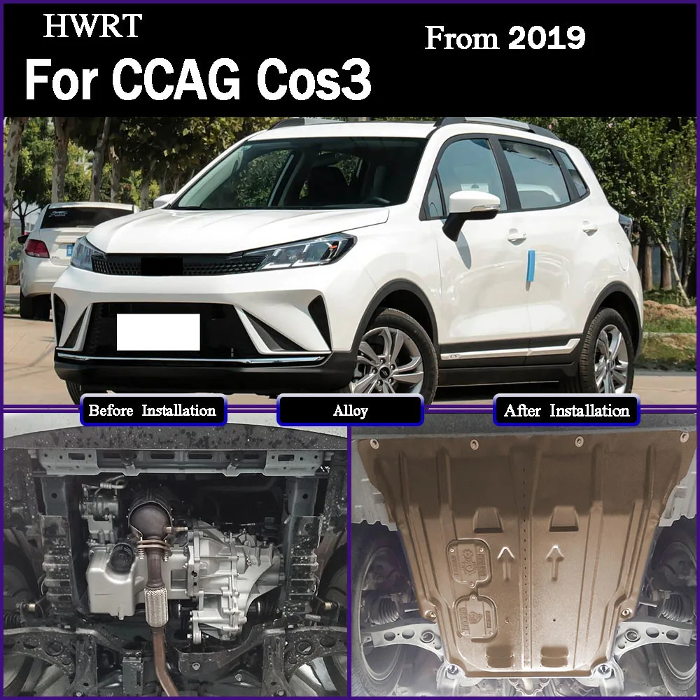 

For CCAG Cos3 2019 1.5L Higher Quality Alloy Under Engine Guard Mudguard Board Splash Shield Mud Fender Plate Panel