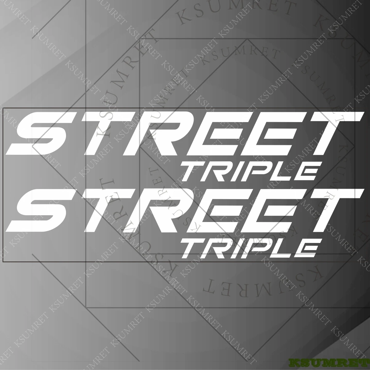 

For Triumph Motorcycle Stickers STREET TRIPLE accessories Racing Logo Decal Tank Emblem DIY Waterproof