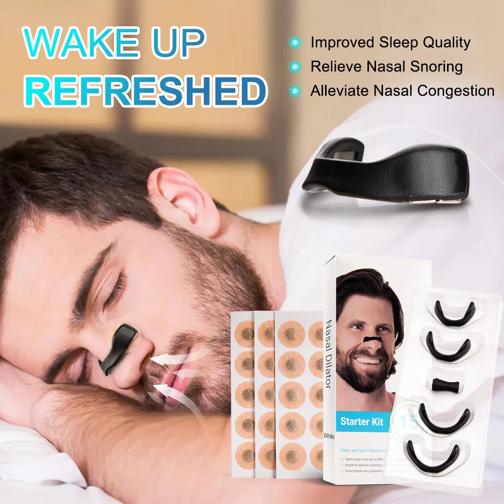 

Magnetic Nasal Breathing Dilators Kits Nasal Dilator Boost Oxygen Intake Breathing Refill Nose Clip Nasal Strips Reduce Snoring