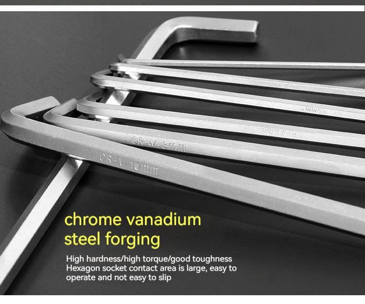 9PCS L Typ Doppel-Ende-Schraubendreher Inbusschlüssel Set Inbusschlüssel Hexagon Flache Kugel Torx Stern Kopf Spanner schlüssel Set Hand Werkzeuge – Detail 3