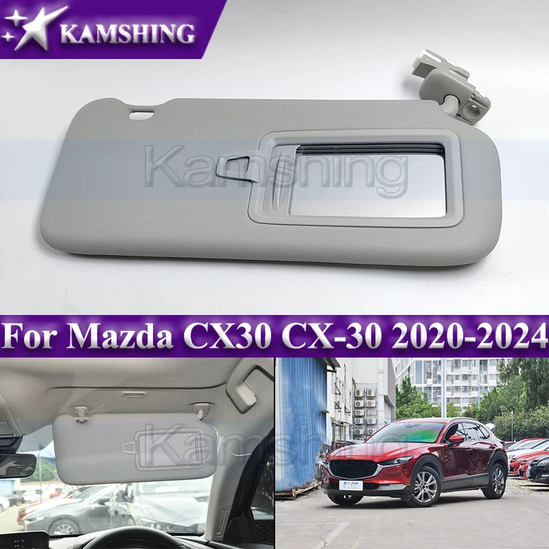 Kamshing 1piece Car Inside Sunvisor For Mazda CX30 CX-30 2020-2024 Sun Shield Front Sunshade Sun Visor