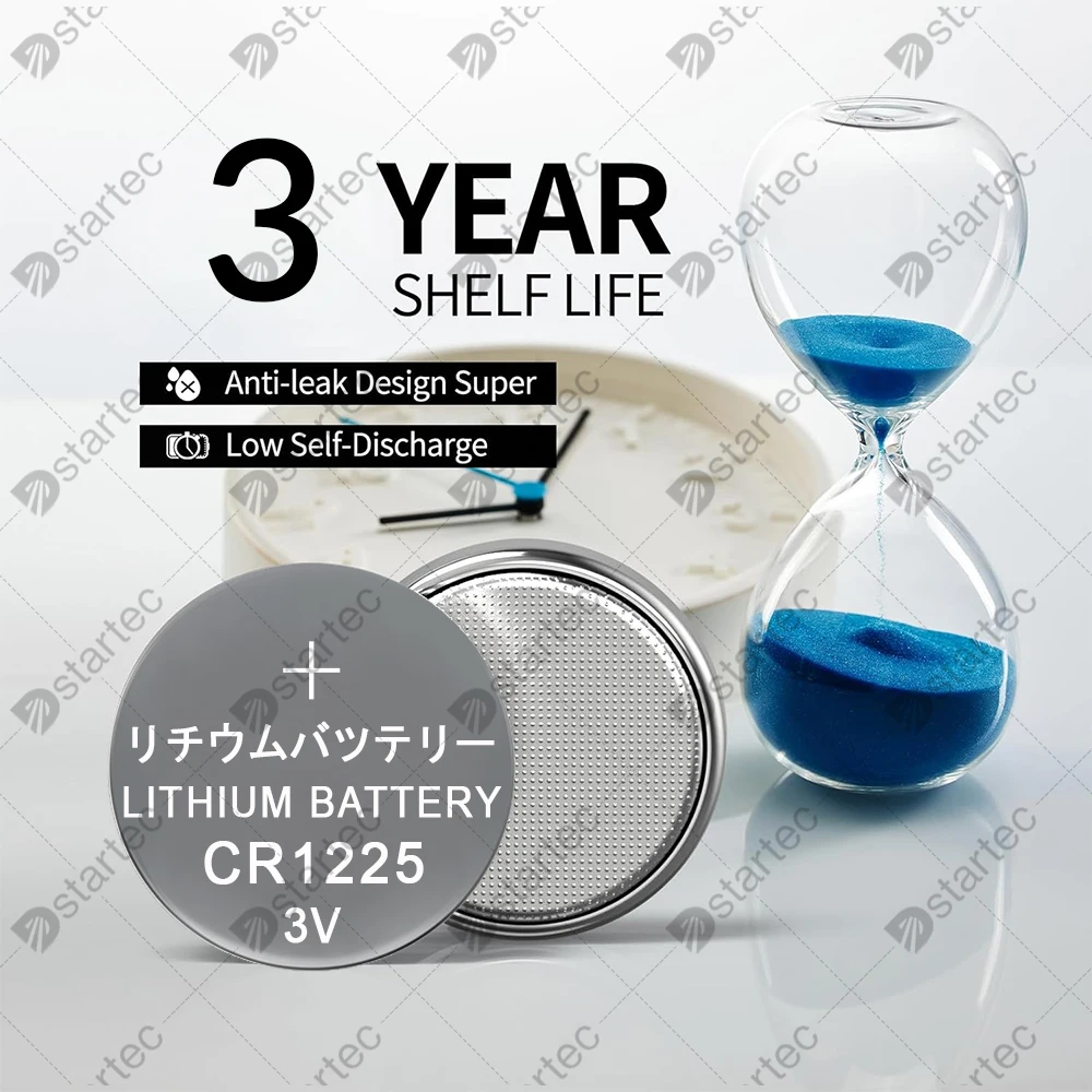 5-100 قطعة CR1225 بطارية خلية عملة ليثيوم طويلة الأمد 3 فولت مقاومة للأطفال، CR 1225 LM1225 DL1225 بطاريات خالية من الزئبق #5
