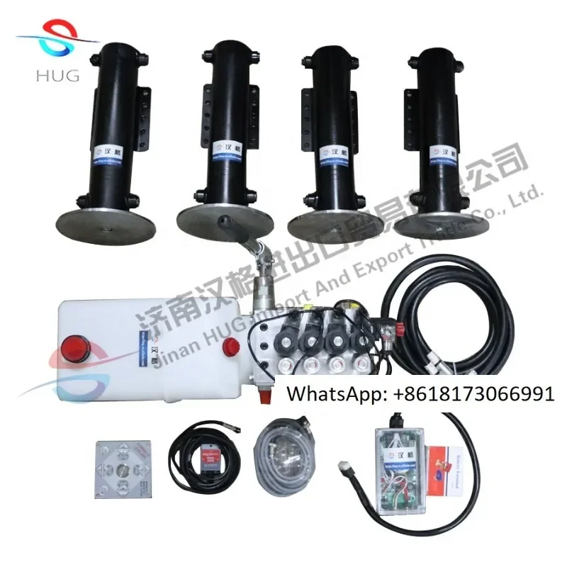 Hydraulic cylinder hydraulic automatic leveling system for European 5 ton caravan