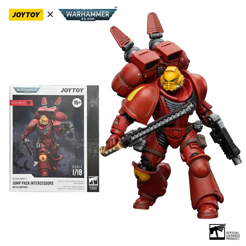 JOYTOY 1/18 Action Figure 40K Blood Angels Commander Dante Jump Pack Intercessors Anime Toy