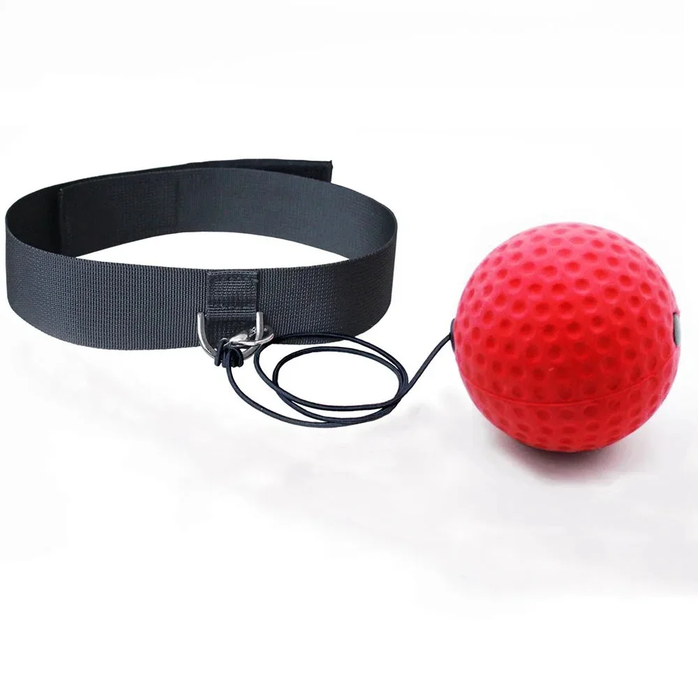 Boxing Reflex Ball Headband Punch Fighting Reaction Improve Reaction Speed Hand Eye Coordination Training Boxing Gear for MMA