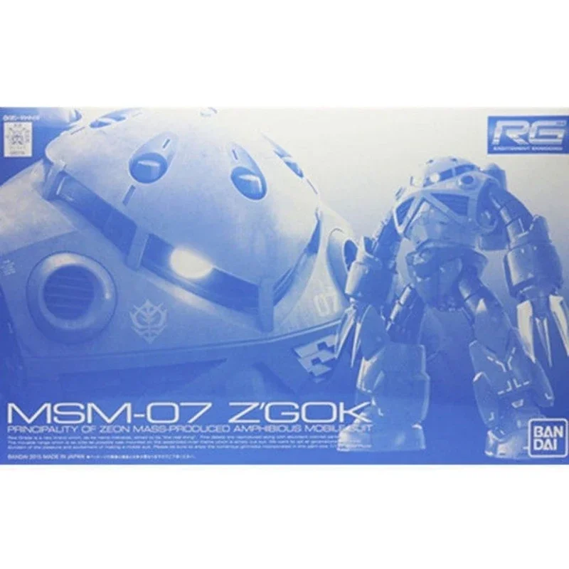 Bandai Gundam Figures PB RG 1/144 Msm-07 Zgok Mass Production Magic Crab Amphibious Gundam Assembly Model Anime Action Figures