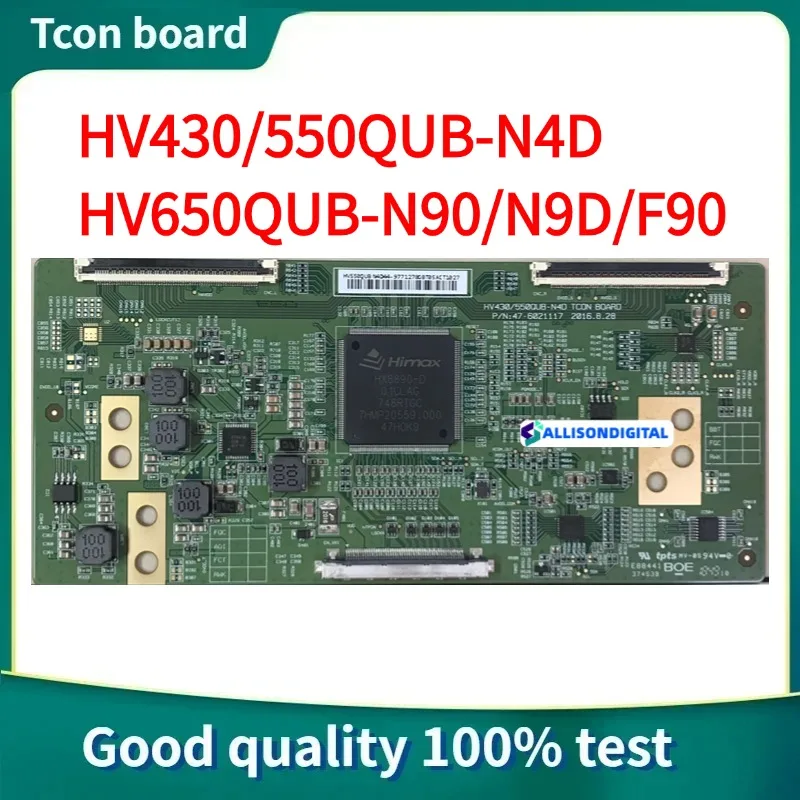 Placa Tcon Original HV430QUB-N4D/N4E HV550QUB-N4D HV650QUB-N90/N9D/F90 HV490QUB-N8H placa lógica para reparación de pantalla de TV