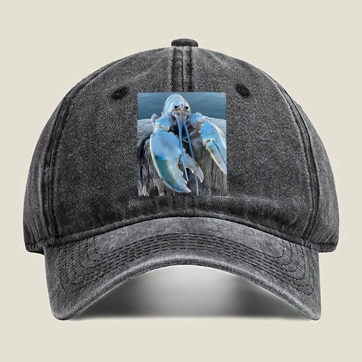 

Промытая бейсболка Blue Lobster Marine Life Art