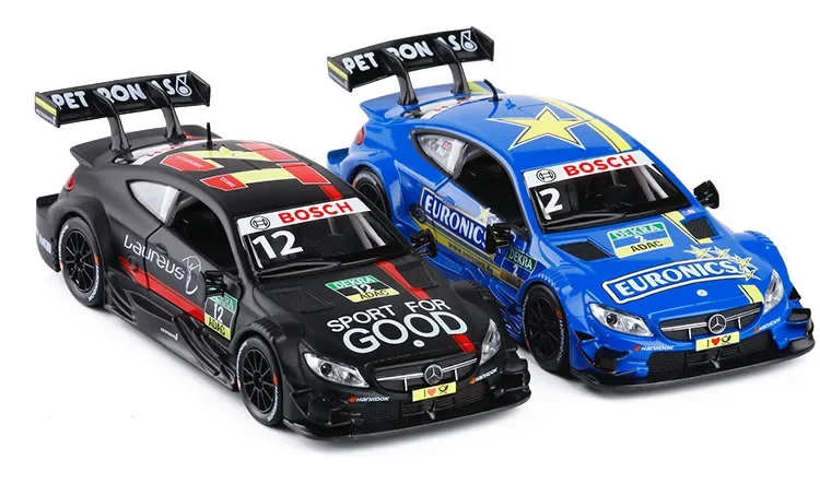 

1:32 AMG C63 DTM Sports Car Diecast Metal Alloy Model car Sound Light Pull Back Collection Kids Toy Gifts F215
