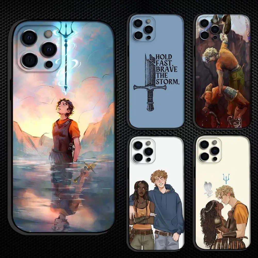 

P-Percy J-Jacksons Phone Case For iPhone 16,15,14,13,12,11 Plus,Pro Max, Others Soft Black Cover