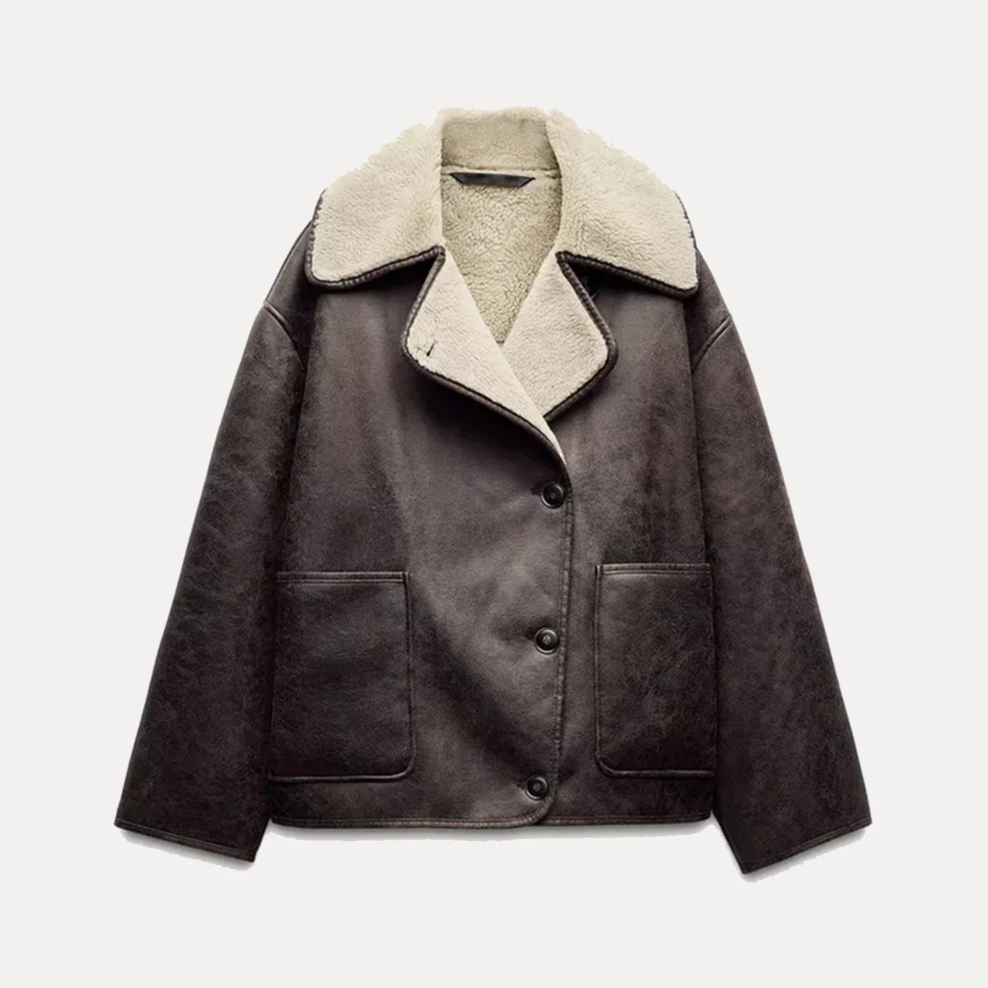 Z المرأة عادية Faionable نغمتين الجلود والفراء Inteated Personali ارتداء اليومي ربيع الخريف الموسمية طويلة Sve