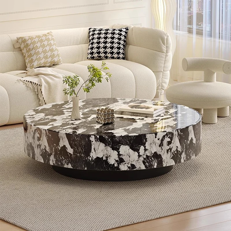 تتحرك الديكور طاولة القهوة غرفة نوم فاخرة الشمال مصمم الدائمة طاولة جانبية مستديرة ميسا أثاث غرفة المعيشة المساعدة