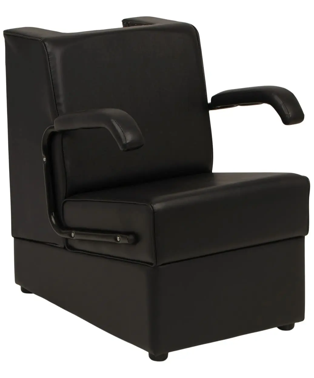 Buy-Rite Kate Hair Dryer Chair Salon Chair Black Vinyl Wood Frame