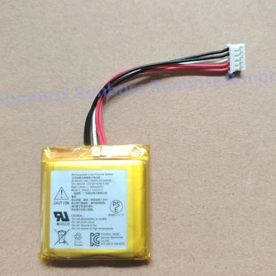 New 3.8V 2100mAh Battery For Logitech UE wonderboom 1 2 3 Bluetooth Speaker 360ยฐ surround sound Parts AEC944643 533-000154