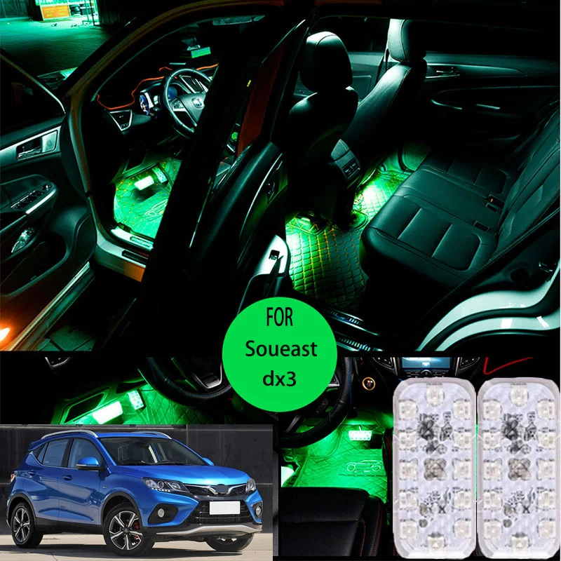 

FOR Soueast dx3 LED Car Interior Ambient Foot Light Atmosphere Decorative Lamps Party decoration lights Neon strips