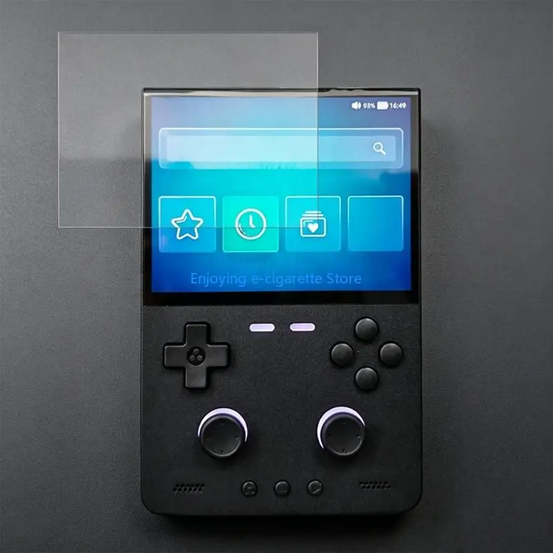 Glass Screen Film for Trimui Brick Handheld Game Device, 9H Hardness Bright Screen Cover for Daily Play, Storage, and Travel