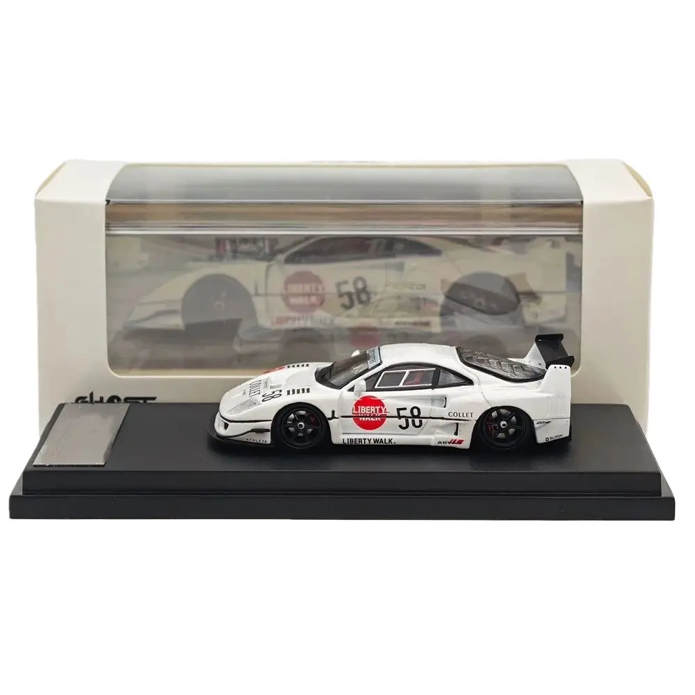 

Ghost Player 1/64 Scale LBWK F40 #58 White Racing Sports Model Diecast Metal Car Collection Christmas Gift