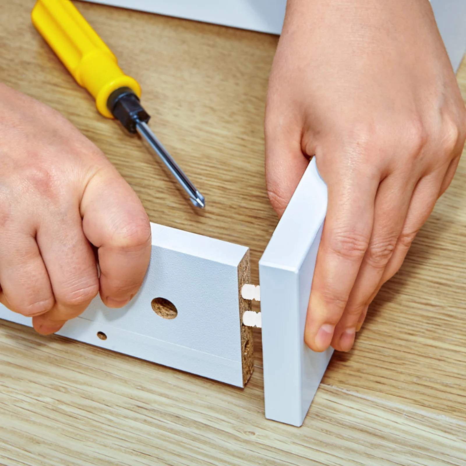 

100Pcs Furniture Connector Nuts Inserts Plastic Cam Lock Fasteners Reliable Hold Bedrooms Studies Offices Wardrobes