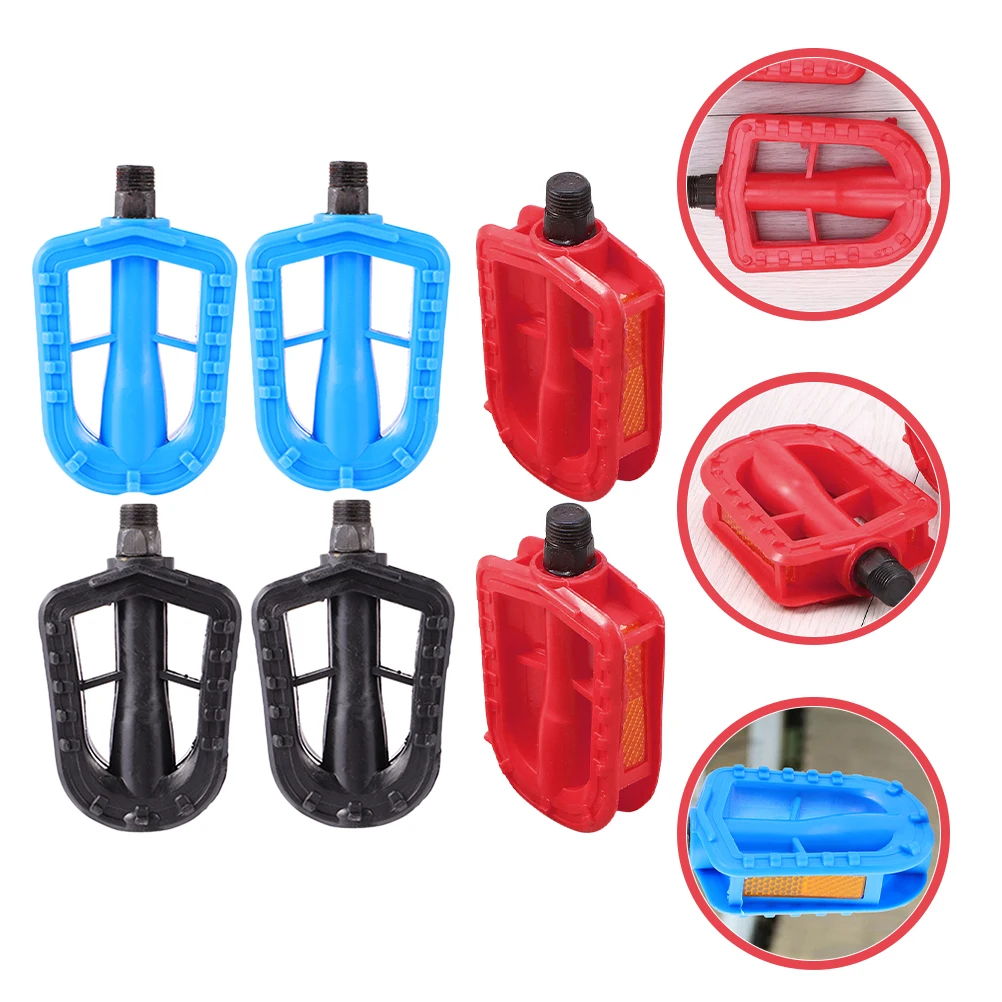 

Wide Anti-Slip Bike Pedals Replacement For Kids Mountain Road Lightweight Durable Easy Assembly Flat Pedal Bicycle