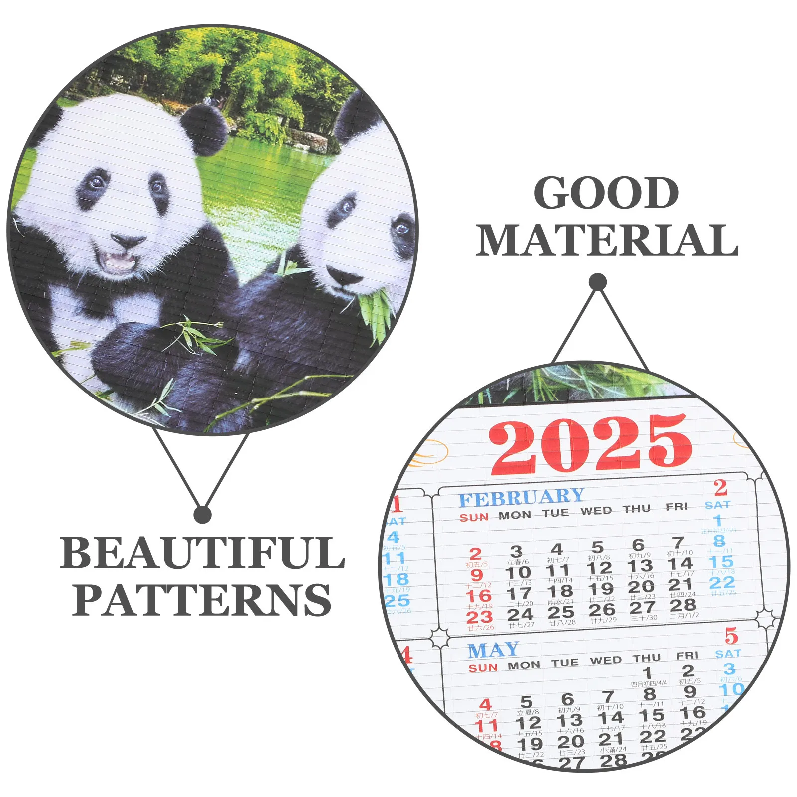 

English Monthly Wall Calendar Clear Printed Hanging Calendar For Home Office Planning Household Daily Use Sturdy