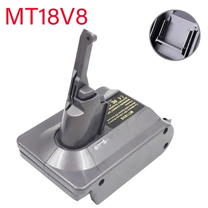 

MT18V8 MIL18V8 DW20V8 BOS18V8 BPS18V8 for Makita Milwaukee for Dewalt Bosch for Black Decker for Dyson V8 Li-ion Battery Adapter