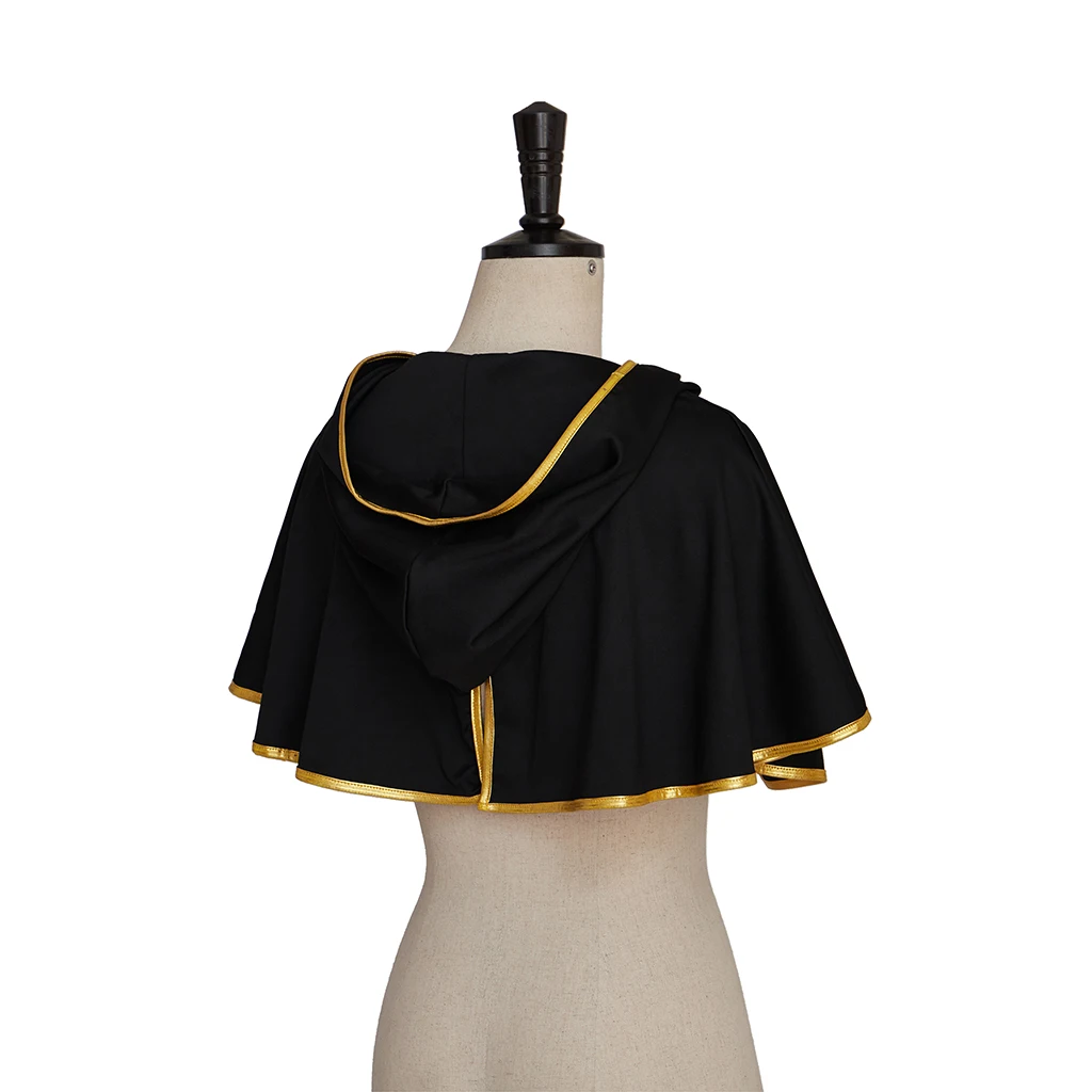أزياء أستا التأثيرية بقلنسوة غامضة قصيرة كيب شال عقال مجموعة كاملة أنيمي رداء عباءة ملابس علوية لحفلات الهالوين #4