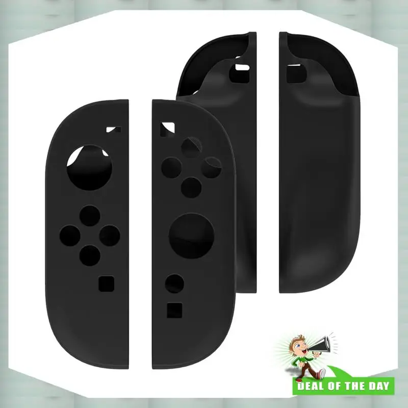 قبعات عصا التحكم للتسليم لمدة 24 ساعة لحالات Joy-Con واقي للشاشة من الزجاج المقسى واقي صلب لحقيبة السفر