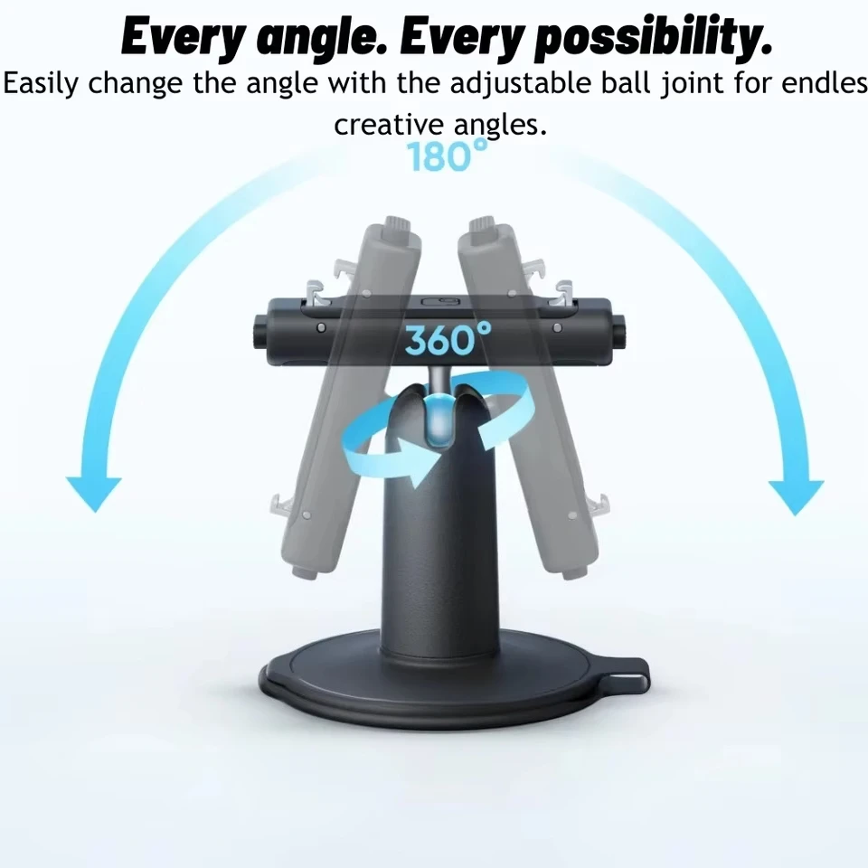 Suporte GO Ultra Pivot com trava magnética, junta esférica de 1/4 ", acessórios originais, suporte para celular