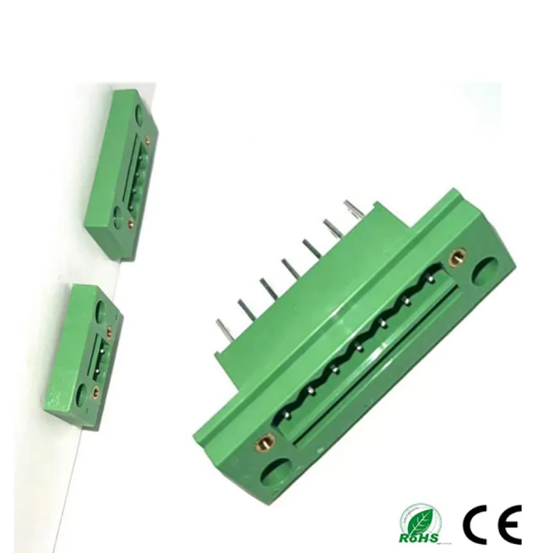 10Pcs 2EDGWB-5.08mm 2-24pin through-wall terminal plug-in terminal single pin seat with ear flange fixing panel