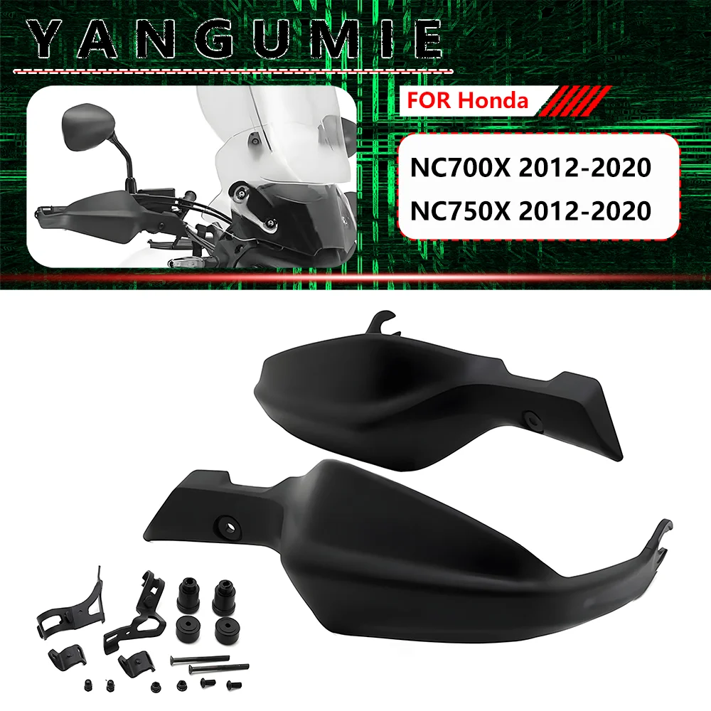 Full Direct Mount Handguards, Wind Rain & Gravel Protection Motorcycle Accessories Compatible with Honda NC700X NC750X 2011-2020
