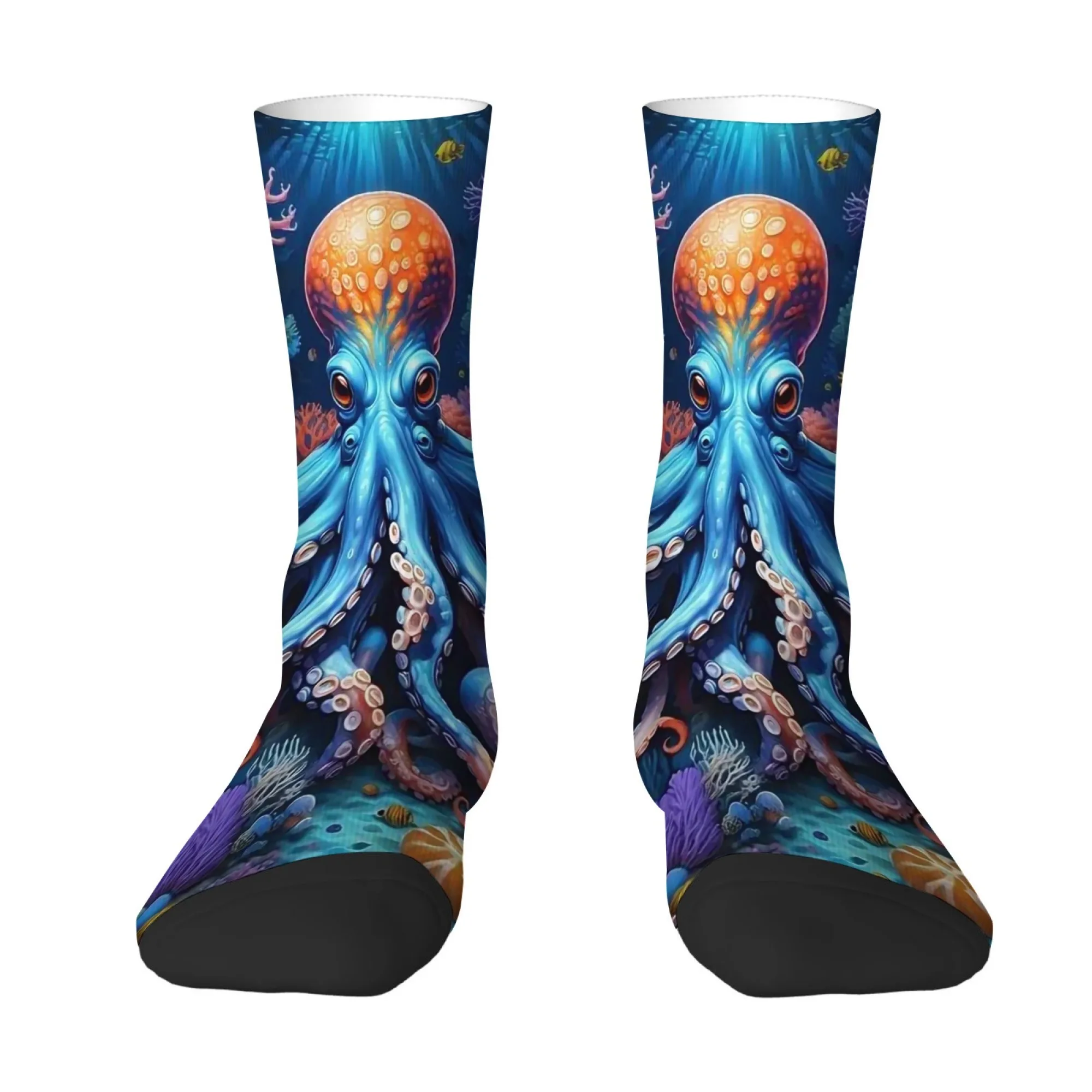

Cthulhu Mythos Sea Fantasy Octopus Men's Socks Comfortable Breathable Soft Socks Novelty Funny Fashionable Quirky Street Socks