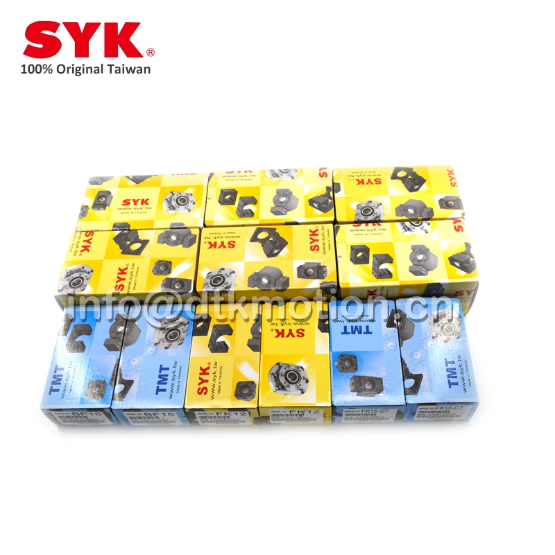 SYK Professional  Motor Bracket Support Unit Ball Screw MBCF12-D MBCF12-DP Stepper Servo  Housing LF12 LFA15 CNC Parts