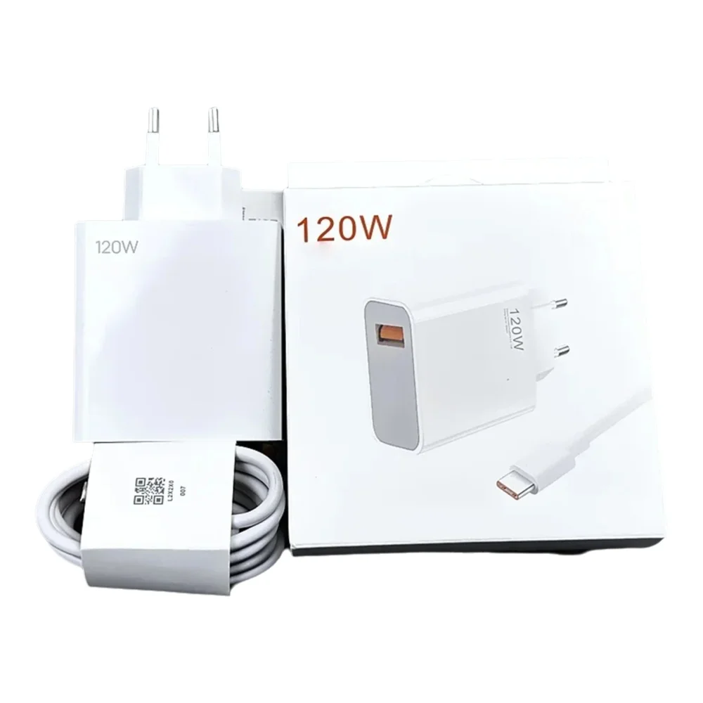 Ładowarka 120W do Xiaomi, szybka ładowarka EU, szybkie ładowanie, 180g, do Xiaomi 13 PR 12 11 Note 12 11 Poco X4 X5 — zdjęcie produktu 7