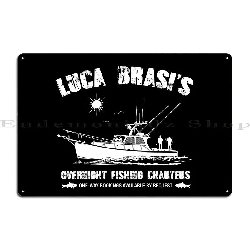 Luca Brasi Metal Sign Vintage Designer Garage Personalized Living Room Tin Sign Poster