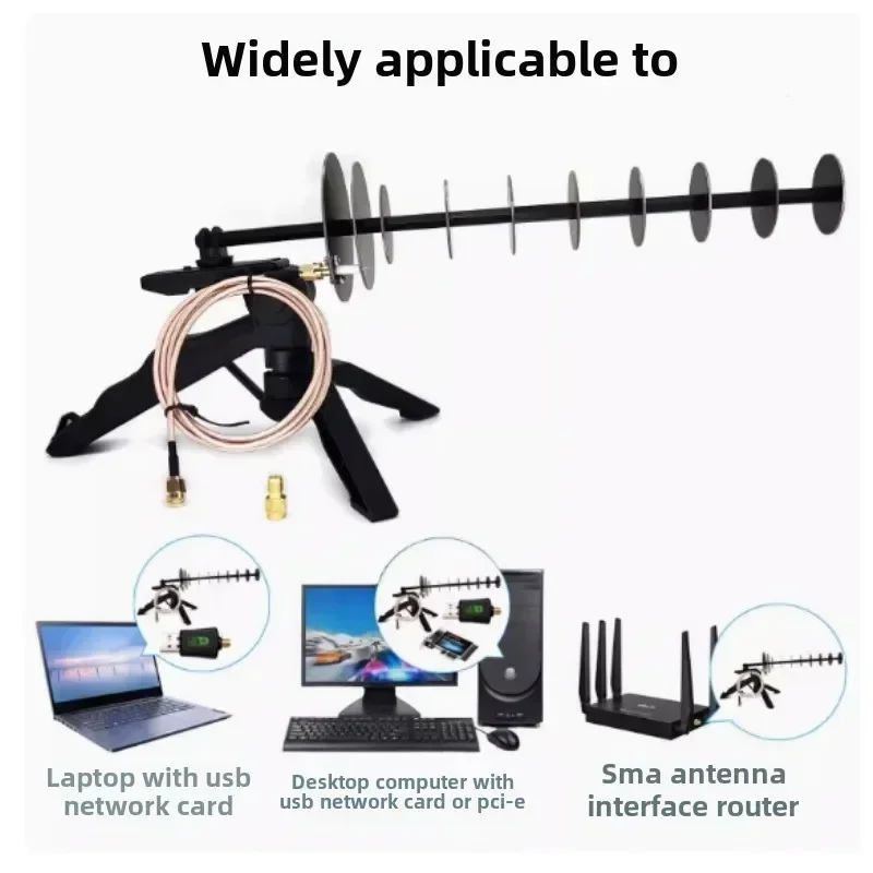 

16dBi 2.4GHz WIFI Directional Antenna Enhanced Signal Notebook Desktop PC Computer USB Wireless Network Card PCIE Adapter