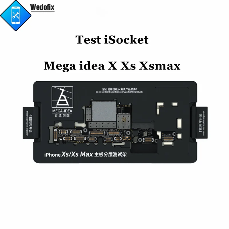 MEGA-IDEA iSocket Phone Motherboard Test Fixture Logic Board Test Socket Layered Testing Frame for iPhone 14 13 12 11 X Repair