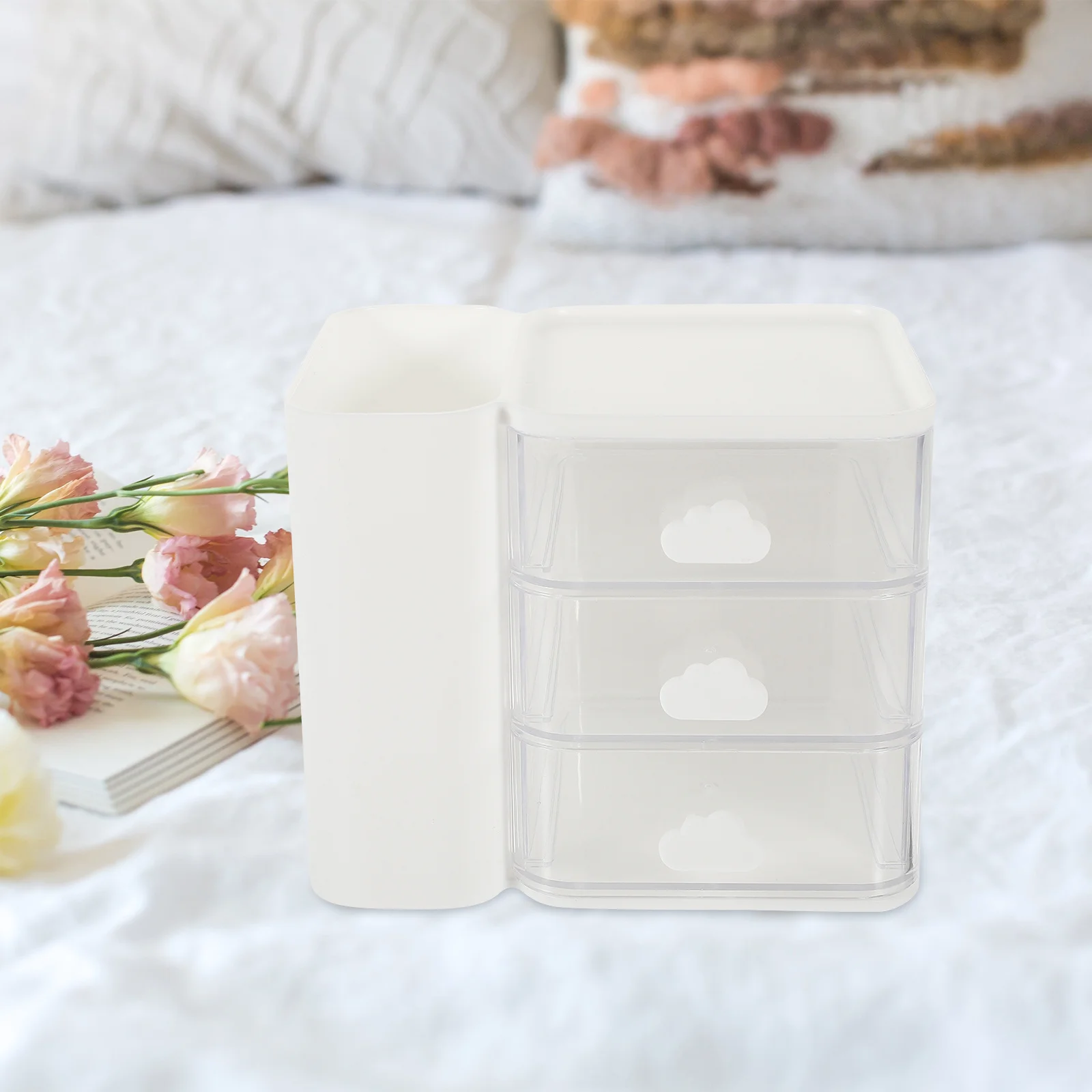 

Multicompartment Storage Box 5-Tier Desktop Drawer Organizer For Office Supplies Files Cosmetics Sundries Hips Ps Material