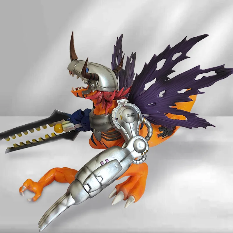 30cm Metal Greymon Anime Figure Toys Digimon Hobby Action Figure Movie & TV 3D PVC Model Collectible Toy