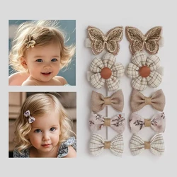 Trendy Adorable Children's Flower Hair Accessories Hair Clips Toddler Headwear Hair Decorations for Girls Cute Hairpins 10Pcs