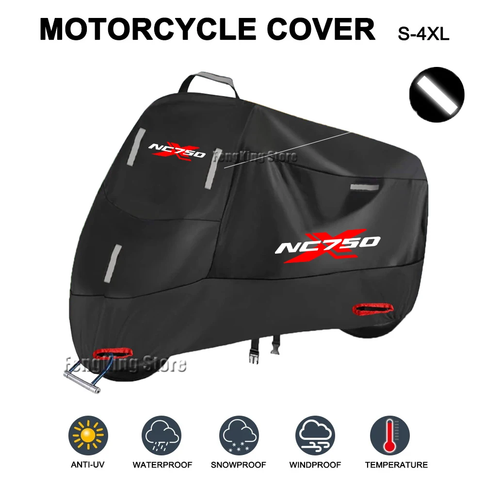 

Motorcycle Cover Outdoor Rain Dustproof UV Protector Covers For Honda NC750X NC750