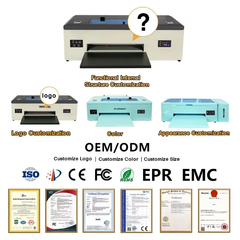 30cm A3 DTF Printer Digital t Shirt Textile Printing Machine Heat Transfer Pet Film Plotter With Oven