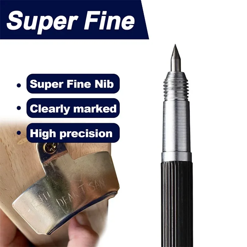 Double Head Engraving Marking Pen Tungsten Carbide Tip Etching Pencil Metal Glass Wood Carving Scribing Marker Tools 1/2/3pcs